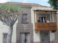 El balc&oacute;n de la Casa de Los Quintana luce desde hoy totalmente restaurado