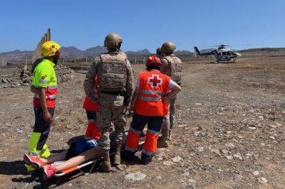 Simulacro: Un doble accidente a&eacute;reo en la costa de Gran Canaria pone a prueba las tareas de salvamento y rescate en el ejercicio CANASAR 2025