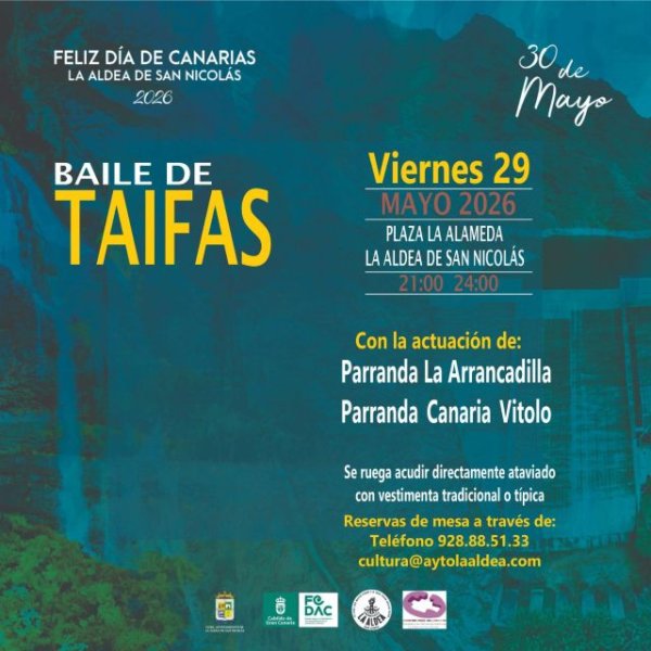 La Aldea de San Nicol&aacute;s presenta un amplio programa de actos tradicionales y culturales para celebrar el D&iacute;a de Canarias