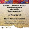 Tejeda: El pr&oacute;ximo viernes 17 de marzo se inaugura "Texto y pretexto"