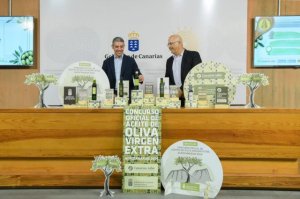 Teguerey arbequina-hojiblanca, elegido mejor aceite de oliva virgen extra de Canarias