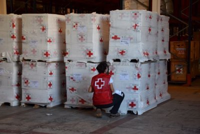 Cruz Roja env&iacute;a ayuda humanitaria para las personas afectadas por el conflicto de Ucrania