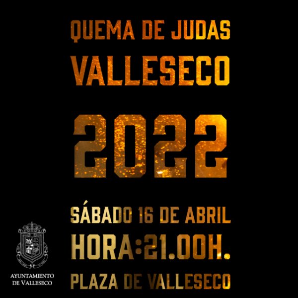 Valleseco prepara la Quema de Judas