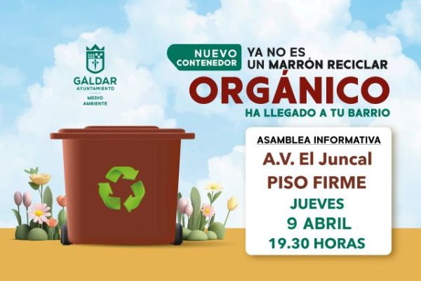 G&aacute;ldar: Convocado Piso Firme para la implantaci&oacute;n del contenedor marr&oacute;n