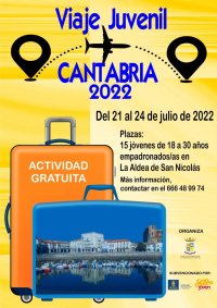 La Aldea: La Concejal&iacute;a de Juventud organiza un viaje a Cantabria para 15 personas de 18 a 30 a&ntilde;os