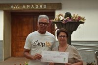 Gáldar: La A.V. “Amagro” entrega los 1.000 € del sorteo de las fiestas de Barrial 2025