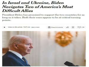 Art&iacute;culo de opini&oacute;n: 'El New York Times podr&iacute;a estar diciendo la verdad: las prioridades de Estados Unidos y Ucrania parecen divergir'