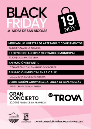 Concierto de La Trova y m&aacute;s espect&aacute;culos, para celebrar el Black Friday en La Aldea de San Nicol&aacute;s