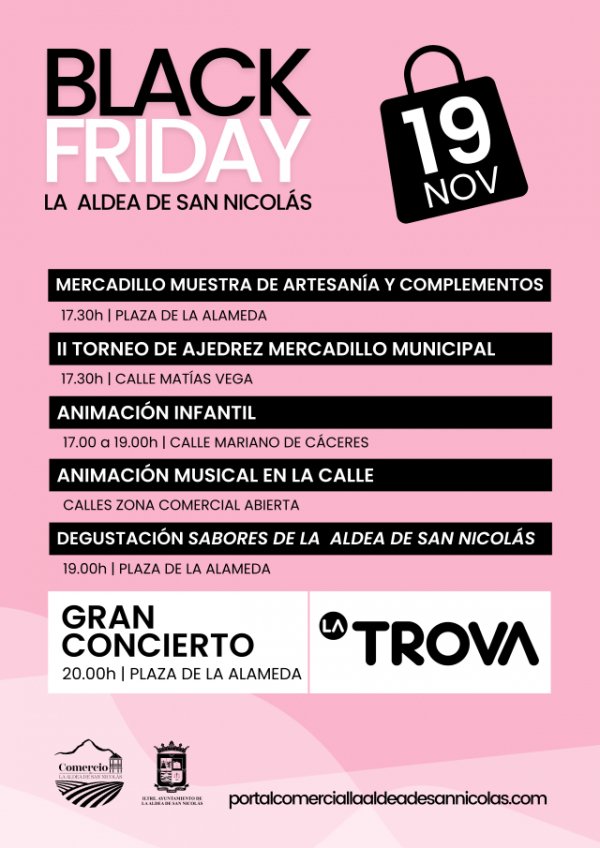 Concierto de La Trova y más espectáculos, para celebrar el Black Friday en La Aldea de San Nicolás