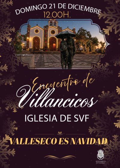 Valleseco celebra su tradicional Encuentro de Villancicos en la Parroquia de San Vicente Ferrer