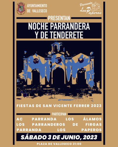 Valleseco: Llega la Noche Parrandera y de Tenderete de La Parranda Los Paperos