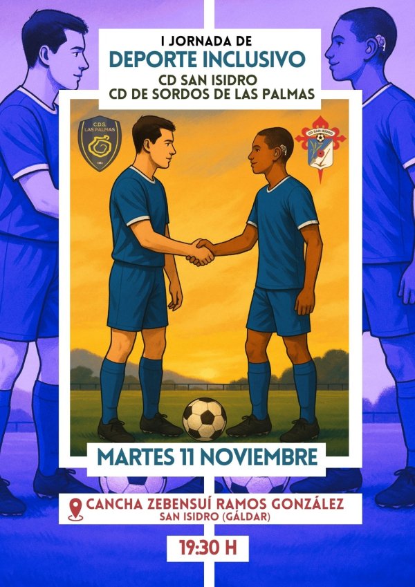 El CD San Isidro celebra su I Jornada de Deporte Inclusivo junto al CD de Sordos de Las Palmas