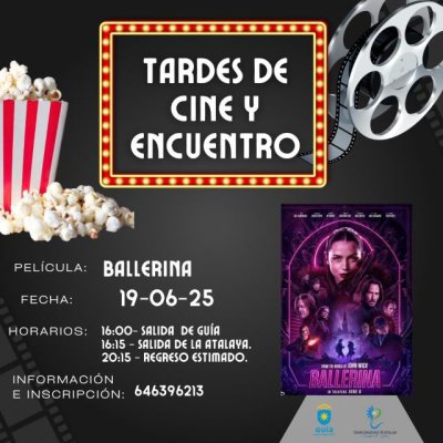 Las &ldquo;Tardes de Cine y Encuentro&rdquo; de la Universidad Popular de Gu&iacute;a permitir&aacute;n disfrutar de la pel&iacute;cula &lsquo;Ballerina&rsquo;