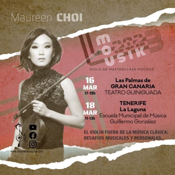 La Violinista y compositora Maureen Choi imparte 2 masterclasses para disfrutar del violín fuera de la música clásica
