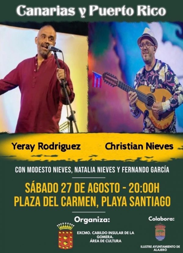 La Gomera acoge este s&aacute;bado un concierto de m&uacute;sica canaria y puertorrique&ntilde;a en Playa Santiago
