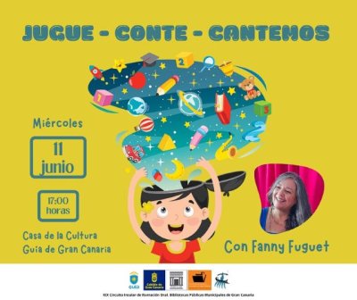 La Casa de la Cultura de Guía acoge este miércoles el cuentacuentos &#039;Jugue-Conte-Cantemos&#039; con Fanny Fuguet