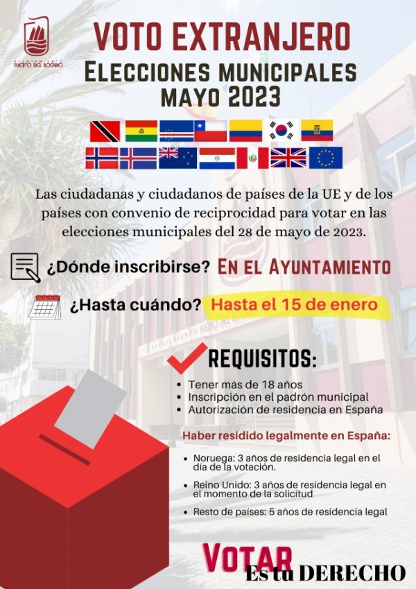 Puerto del Rosario recuerda a las personas migrantes que tienen hasta el sábado para solicitar su derecho al voto en las elecciones municipales