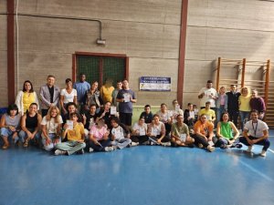 La concejala de deportes del ayuntamiento de LPGC, Carla Campoamor, clausura las Escuelas Municipales de Taekwondo adaptado