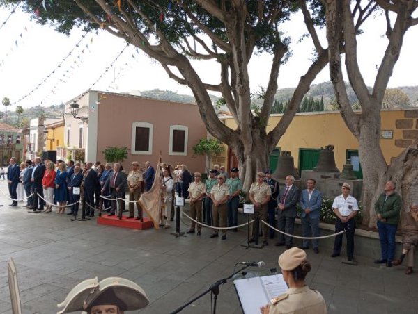 Santa Brígida homenajea a los caídos en la Batalla del Batán con la presencia de autoridades de Gran Canaria