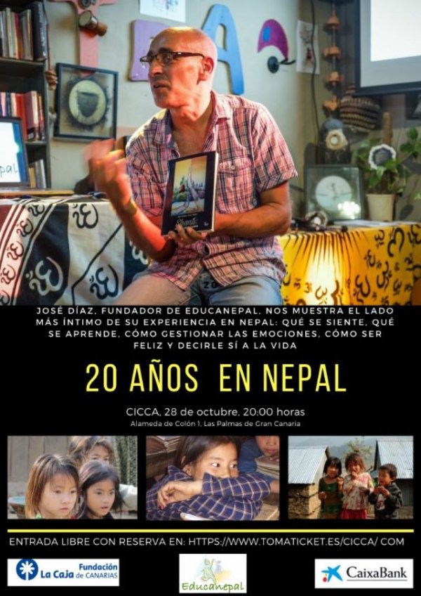 José Díaz, fundador de Educanepal, lleva al Cicca sus 20 años dibujando sonrisas en Nepal