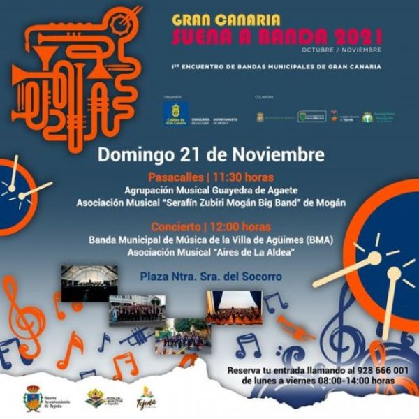 Tejeda: Primer Encuentro de bandas municipales &quot;Gran Canaria suena a Bandas&quot;