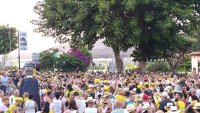 La Aldea contagia la alegr&iacute;a de la Bajada de la Rama en un acto multitudinario en la semana grande de sus fiestas patronales