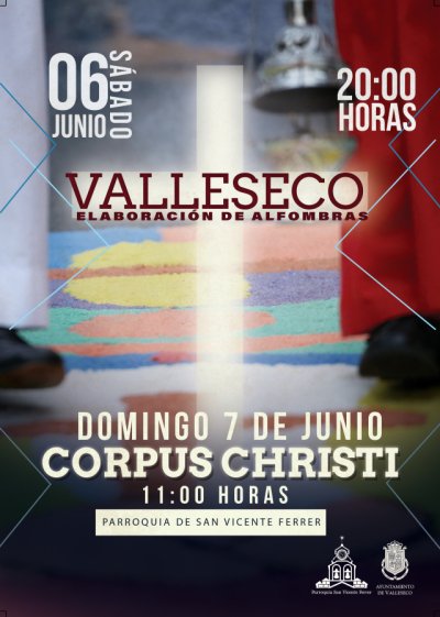 La población y los colectivos de Valleseco se unirán para confeccionar las alfombras del Corpus Christi