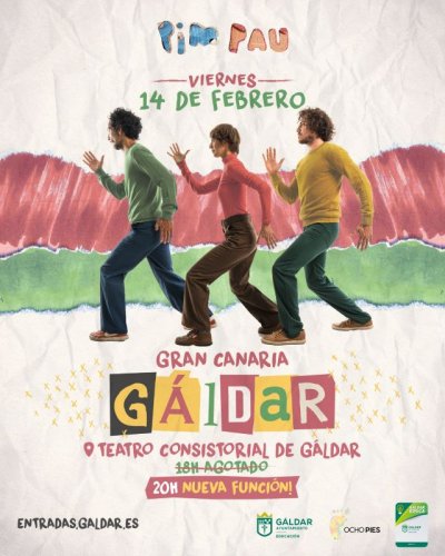 La banda musical argentina Pim Pau abre una nueva funci&oacute;n en G&aacute;ldar el 14 de febrero