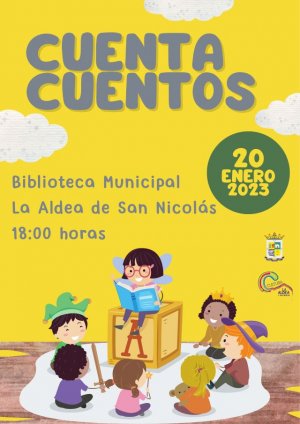 La Biblioteca Municipal de La Aldea de San Nicolás acoge una sesión de cuentacuentos