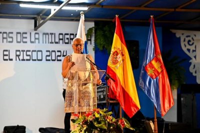 Agaete: El Risco da la bienvenida a las Fiestas de Nuestra Señora de La Milagrosa con el pregón de Estefanía Suárez Perdomo