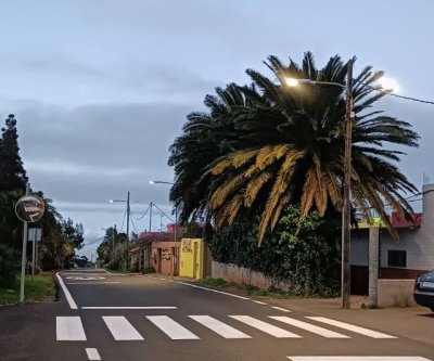 G&aacute;ldar: Saucillo y Tegueste ya cuentan con alumbrado p&uacute;blico renovado