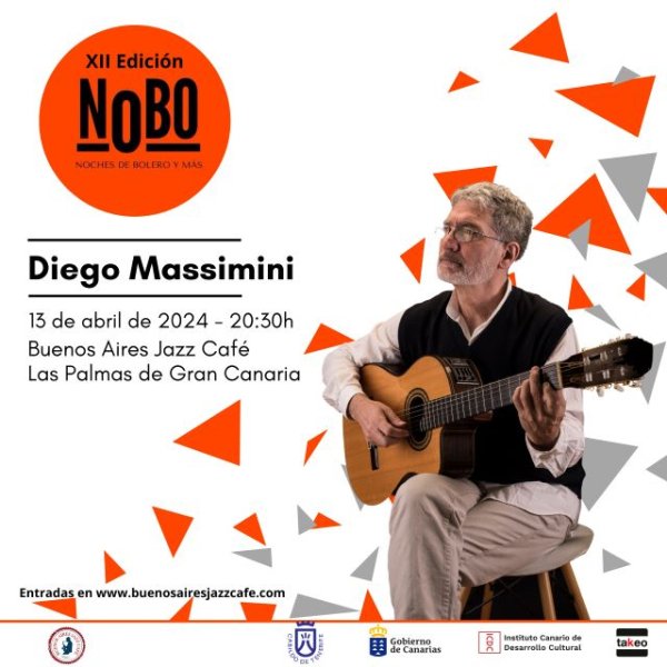 ‘Noches de Bolero y más’ lleva a Gran Canaria la música del cantante y compositor argentino Diego Massimini