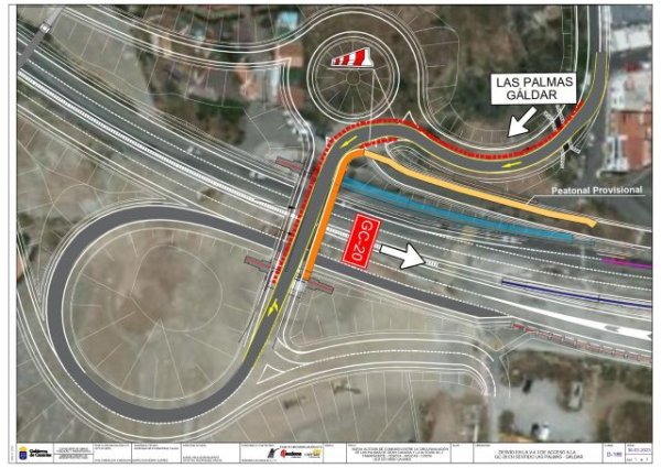 Obras Públicas habilita una conexión provisional desde el barrio aruquense de Hoya de San Juan hasta la GC-20