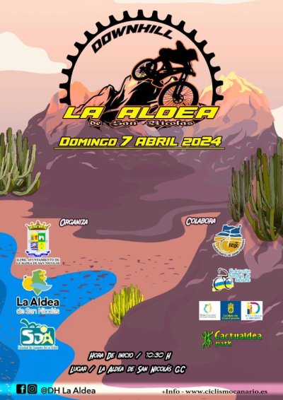 La Aldea de San Nicolás acogerá este domingo la IX edición del campeonato de descenso de bicicleta DH La Aldea 2024