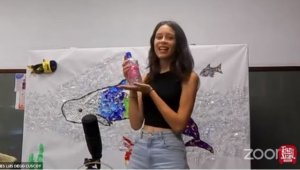 Gianna Carlota Peña Rodríguez del IES Luis Diego Cuscoy, ganadora de Ciencia Show Canarias 2023