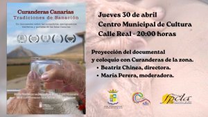 La Aldea de San Nicol&aacute;s acoge la proyecci&oacute;n del documental &ldquo;Curanderas canarias, tradiciones de sanaci&oacute;n&rdquo;