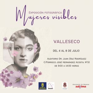 La exposición ‘Mujeres visibles’ llega al municipio de Valleseco