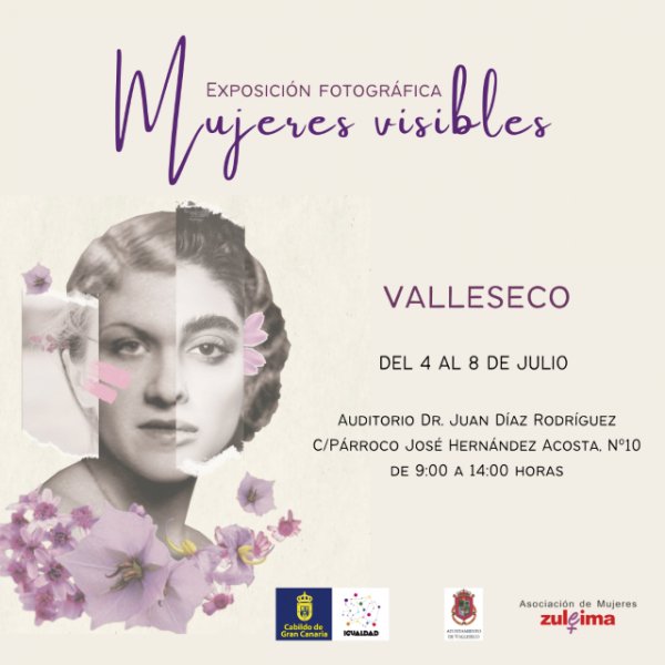 La exposición ‘Mujeres visibles’ llega al municipio de Valleseco
