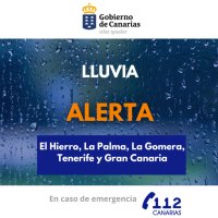 El Gobierno de Canarias mantiene la alerta por lluvias en las islas occidentales y Gran Canaria