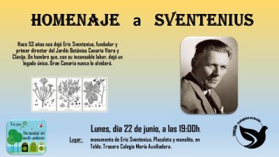 Telde recuerda a Eric Sventenius con un sencillo acto y posterior ofrecimiento floral