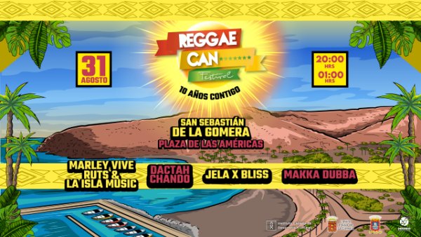 La Gomera acoge la celebración de la décima edición del Reggae Can Festival