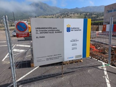 Vivienda comienza los trabajos de urbanizaci&oacute;n para las viviendas modulares de El Paso y Los Llanos