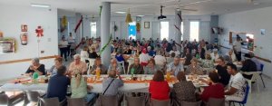 Fraternidad, sabor y alegr&iacute;a entre los clubes de mayores de G&aacute;ldar en su tradicional almuerzo navide&ntilde;o