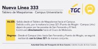 Puesta en marcha de una nueva línea directa de transporte interurbano que unirá el Tablero de Maspalomas y el Campus Universitario