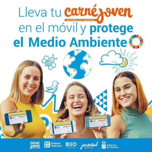 Juventud reduce la huella ecológica del Carné Joven que a partir de ahora solo será digital