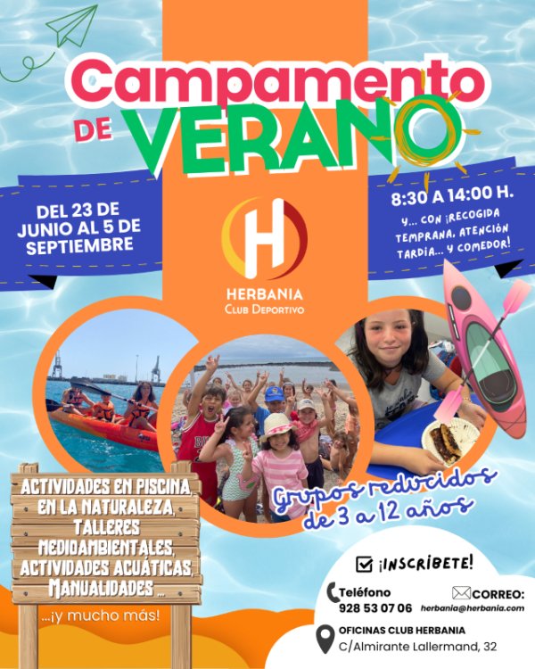 Fuerteventura: El Club Deportivo Herbania recuerda que continúan abiertas las inscripciones para su tradicional Campamento de Verano 2025