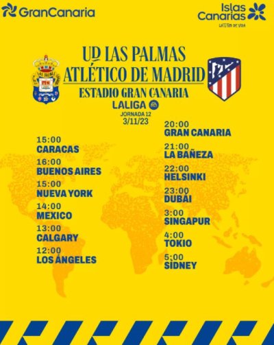Radio Faro del Noroeste retransmite hoy viernes, 03-11-23, a las 20.00 horas - UD Las Palmas - Atl&eacute;tico de Madrid