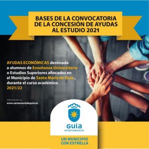 El Ayuntamiento de Guía publica la lista provisional de admitidos para las ayudas económicas a los estudiantes