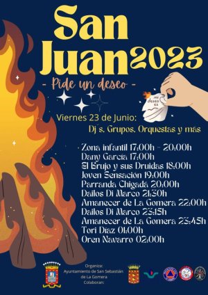 La Gomera: San Sebasti&aacute;n celebra la noche de San Juan con m&uacute;sica y hogueras en la Playa de La Cueva