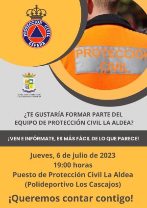 El Ayuntamiento de La Aldea de San Nicolás pone en marcha una campaña para buscar voluntarios para los servicios de Protección Civil